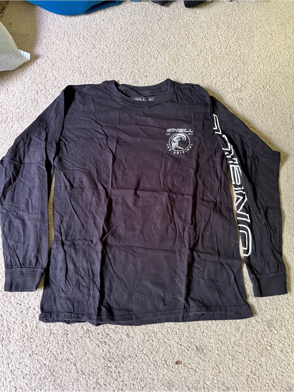 O'Neill Black Long Sleeve Graphic Logo Tee